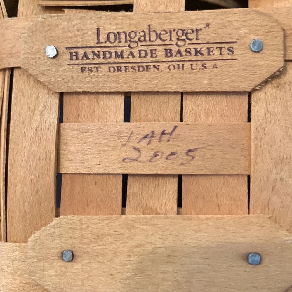 Longaberger 2005 Dresden Basket with Protector
